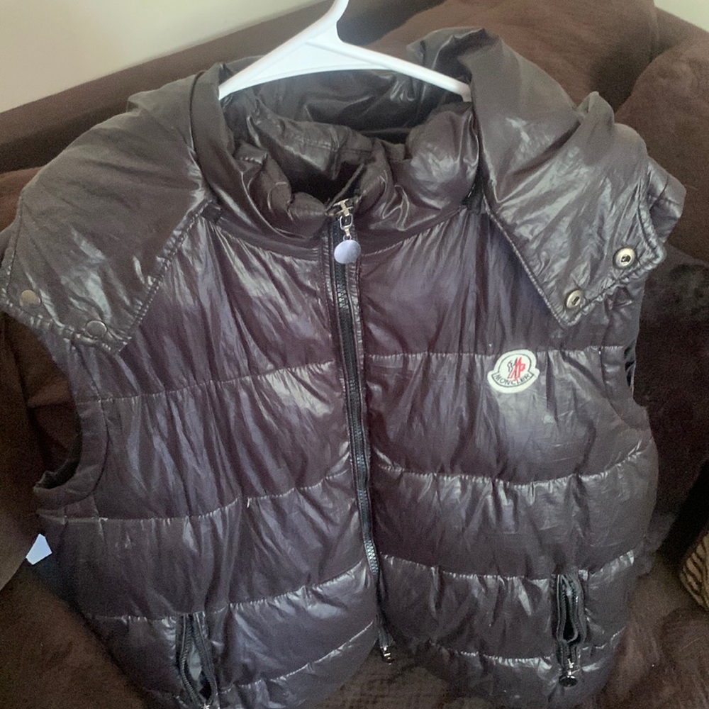 Black moncler vest I only wore it once it’s in good condition